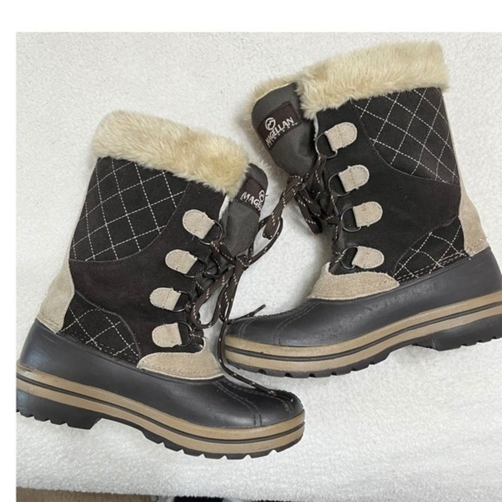 Magellan Womens Winter Snow Boots Insulated‎ Waterproof Fur Lined Size 7